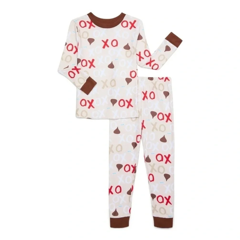 Hershey's Kiss Valentine's Day Toddler Snug Fit Pajama Set, 2-Piece, Size 5T